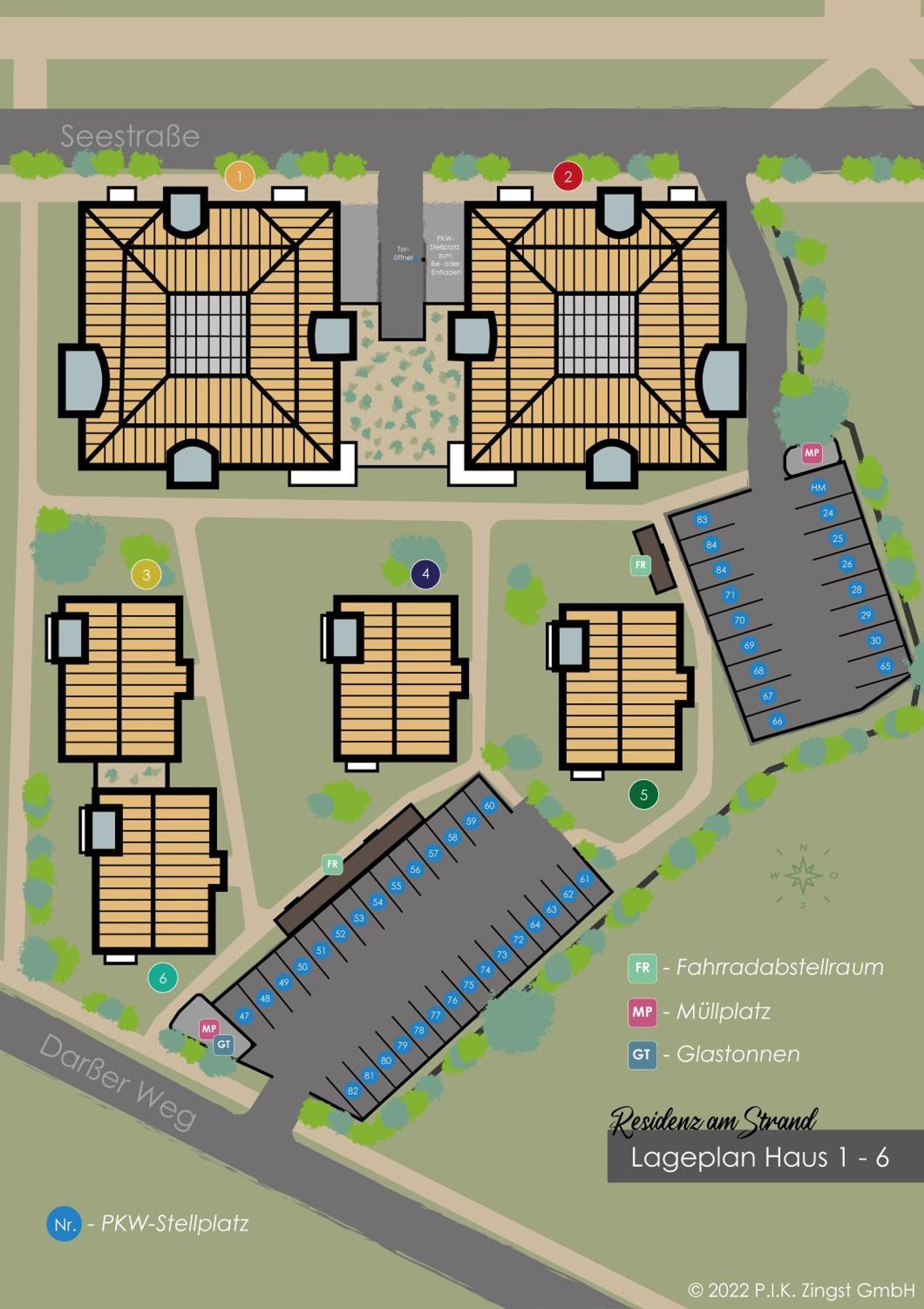 Residenz Am Strand Wohnung 6-74 Цингст Екстер'єр фото